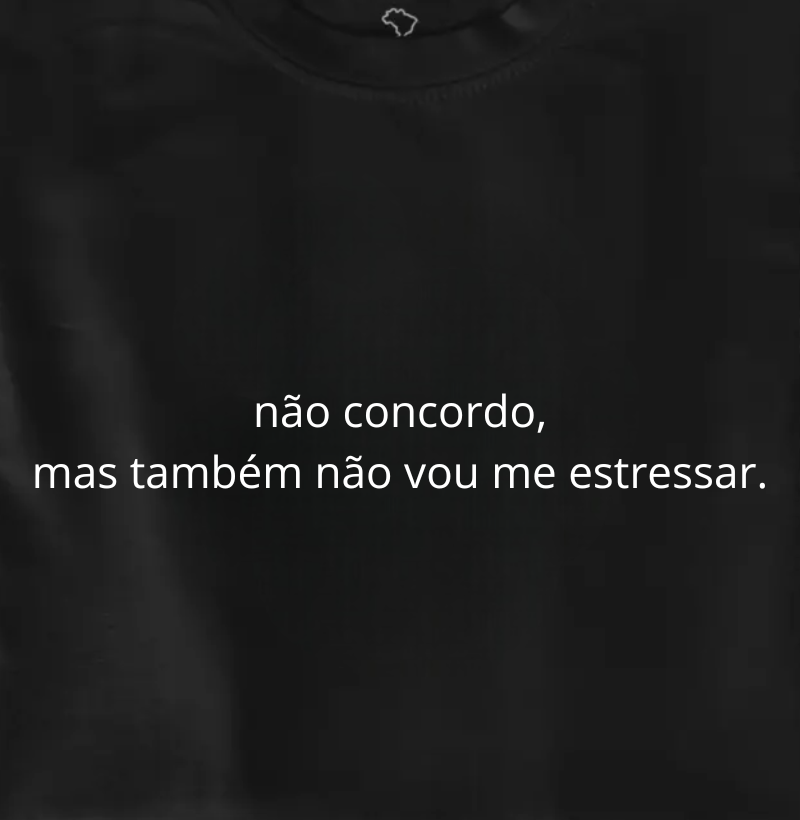 não concordo